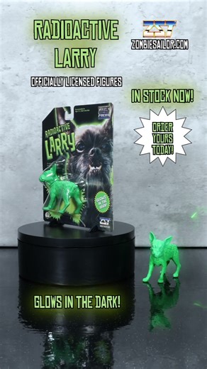 Radioactive Larry the Dog Stop Motion! #stopmotion #cmpunk #heelsandfaces