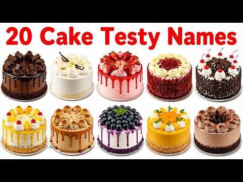 🎂 20 Cake Names | Learn 20 Cake Names in English | Delicious Cake Learning for Kids