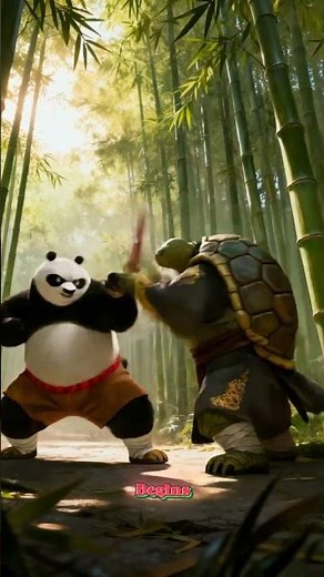 Kung-fu Panda vs Turtle Master