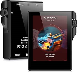 96GB HiFi MP3 Player with Bluetooth 5.3, Lossless DSD DAC FLAC, Portable High Resolution Lossless Digital Audio Music Player, up to 256 GB