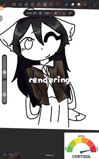 Telatttt#bismilahrame #art #digitalart for the app i use Hipaint( for ios and Android, free)