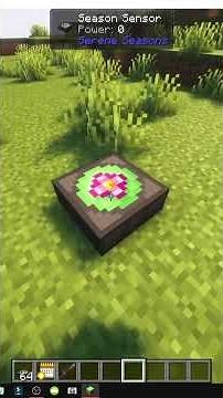 CÓMO USAR el SEASON SENSOR en MINECRAFT con SERENE SEASONS