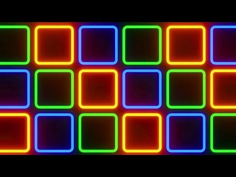 Party Lights Frames Flashing Disco Frame Colorful Changing Neon Video Background