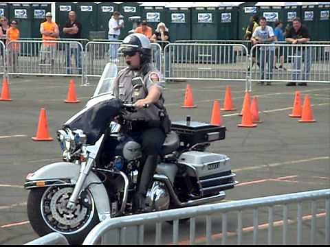 Crazy Motorcycle Skills at Police Motorcycle Rodeo