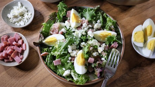 French bistro salad with punchy Dijon vinaigrette recipe