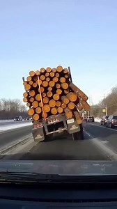 Logging Truck Overturns on Snowy Highway Columbus, Ohio — February 12, 2024 A routine morning commute turned into a scene of destruction Monday when a massive logging truck lost its balance and overturned on a snowy interstate. The incident, which occurred during peak travel hours, sent dozens of heavy timber logs scattering across several lanes of traffic, forcing motorists in surrounding lanes to make split-second maneuvers to avoid being crushed by the falling load. The harrowing footage, cap