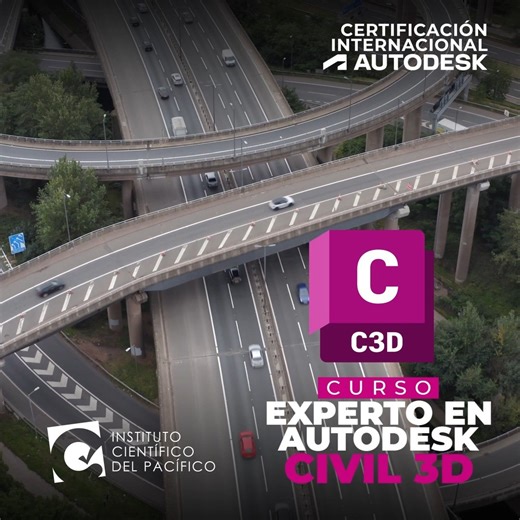 Instituto INPECO on Instagram: "Mayor información📱: https://bit.ly/47OsIgI Curso Experto en Autodesk Civil 3D 🎯 ¿Quieres especializarte en diseño y modelado de infraestructura civil? Inscríbete y domina desde la creación de superficies hasta redes de tuberías, perfiles y obras viales completas. 📌 ¿Qué lograrás? ✅ Configurar plantillas, trabajar con puntos topográficos y modelar superficies con precisión ✅ Crear alineamientos, perfiles y obras lineales aplicando peraltes, ensanchamientos y eti