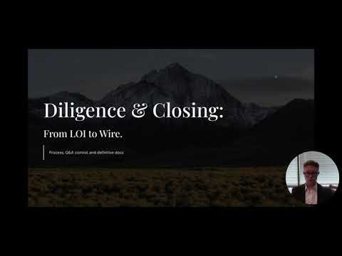 The M&A Due Diligence & Closing Process (From LOI to Wire) | Exit Blueprint (8/8)