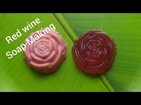 Red wine soap Making Tutorial | Melt and Pour soap Making | Home Made soap.