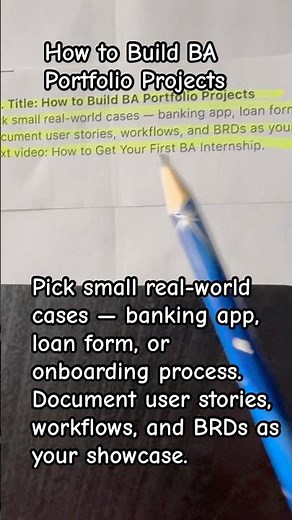 How to Build BA Portfolio Projects