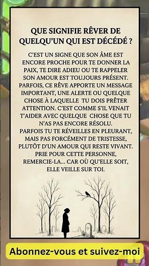 La vraie signification de rêver d’un proche décédé