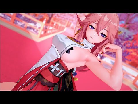 八重神子/Yae miko- Girls 【MMD Genshin Impact/4K/原神MMD】