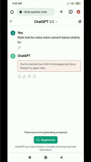 GPT Chat Limit Error Fix: Wait One Hour and Troubleshoot! | server problem⏳🚀#chatgpt #serverproblem