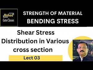 Shear Stress 03 Shear Stress Distribution in Various cross section