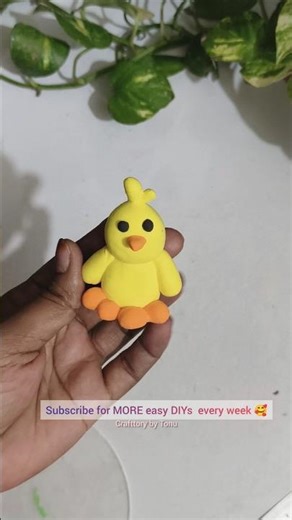 DIY easy adorable duck making with clay