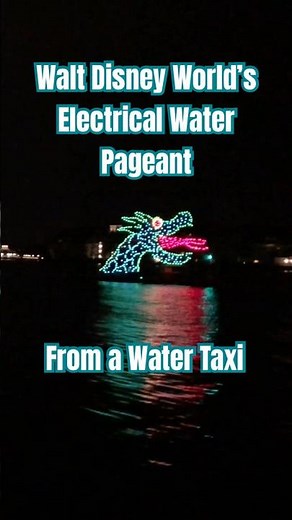 Walt Disney World’s Electrical Water Pageant from a Water Taxi