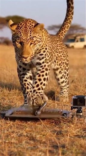 Will the leopard escape the trap and get away against all odds #wildlife #nature #animalrescue