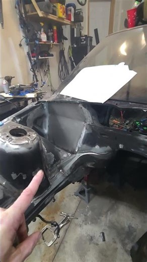 Shaved firewall Progress #shavebay #fabrication #e36