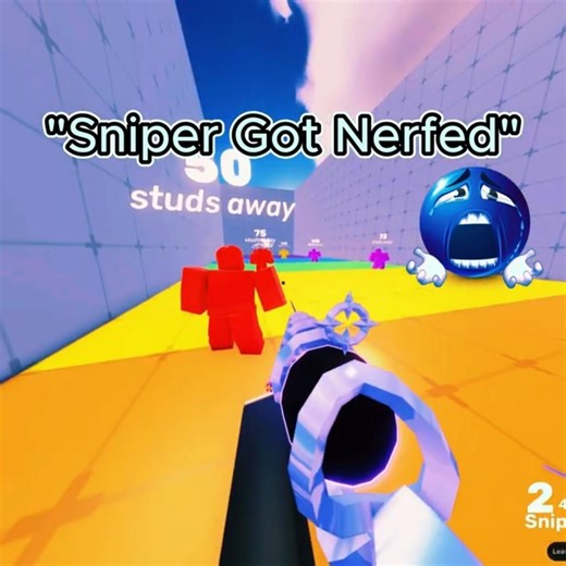Sniper's nerf in Roblox Rivals #roblox #rivals