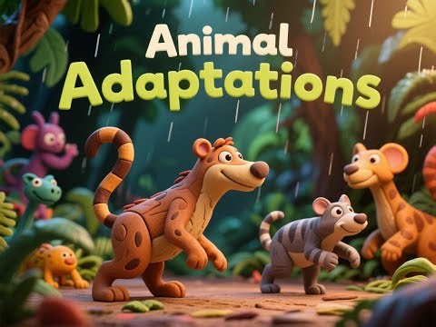 Animal Adaptations In Rainforest Nature | Rainforest Animal Facts For Kids | Rainforest Adaptations