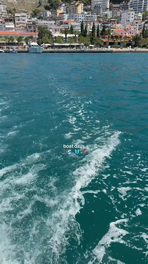 🚤🌊 Exploring the Albanian Riviera one boat trip at a time 🇦🇱✨ Sarandë, you are unreal! 💙 #Sarande #Albania #AlbanianRiviera #BoatDay #TravelTikTok