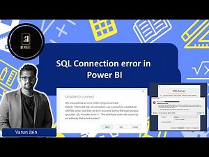 How to resolved SQl error in power BI