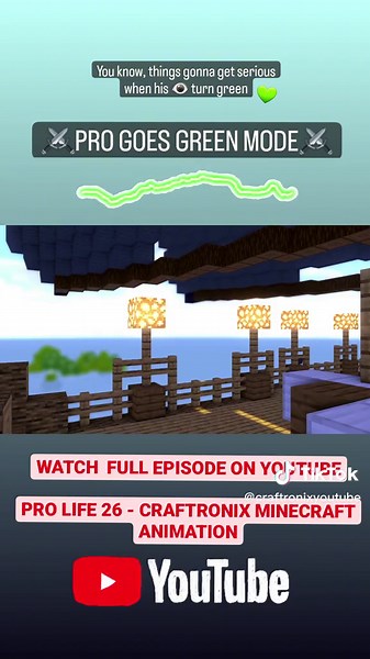 Pro Goes GREEN MODE in Minecraft Animation