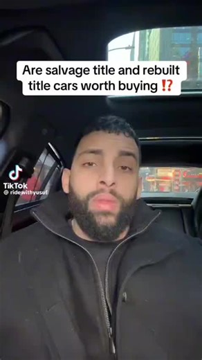 Here’s a clear and accurate explanation of salvage and rebuilt title vehicles, provided by a well-known and respected car buyer and automotive influencer. #ridewithyusuf