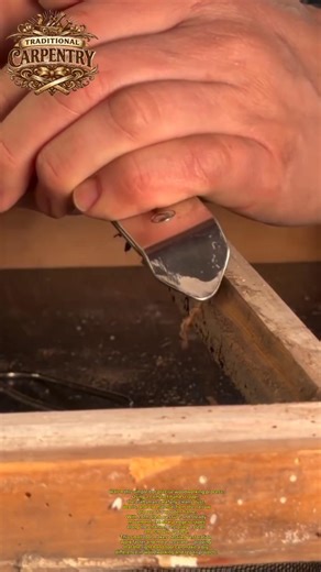 Clean Window Frame Groove With Precision Hand Tool | #shorts #woodworking #tools