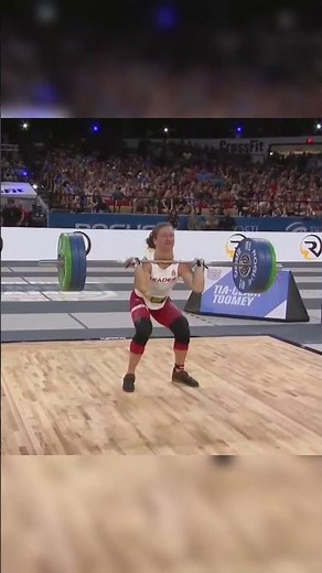 Tia-Clair Toomey Cleans 265 lb (120 kg) — 2019 CrossFit Games