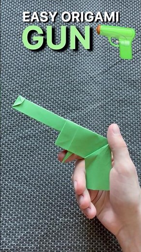 🔫 NEW Origami Gun Tutorial | How to Make an Easy Paper Gun (Step-by-Step)