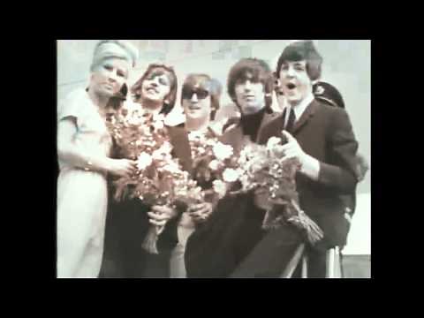 The Beatles - Arrival To Sweden + Funny John Lennon Interview (HQ)