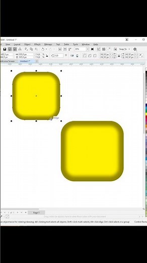 How to Create Shadows in Coreldraw Objects #coreldraw #coreldrawx7tutorial