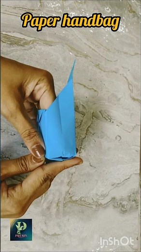 How to Make an Origami Paper Handbag | Easy DIY Purse Folding Tutorial | Pallavi's Art Space #reels