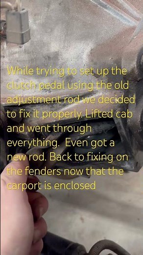 Jeep clutch adjustment. Don’t fix the junk just replace it. #jeeptruck #jeep #jeepswag #jeeptrip