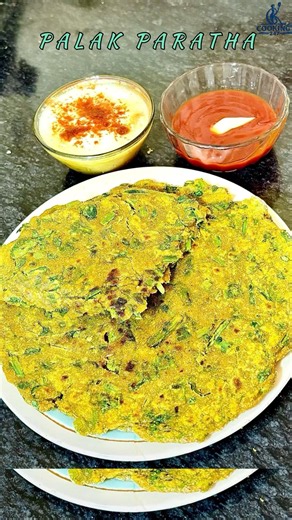 No onion no garlic Palak paratha recipe | Palak paratha #palakparatha #palak #paratha