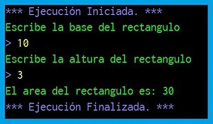 algoritmo para calcular el area de un rectangulo en pseint