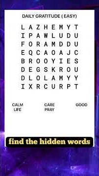 find the hidden words