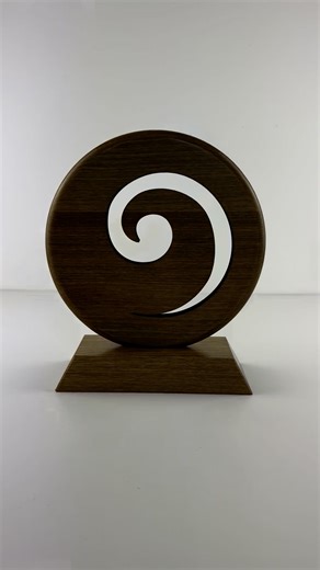 New Maori Koru Trophy that we absolutely love, with an equally lovely engraving that we did for the customer. Ataahua! | Shopnz.com Online Gift Store
