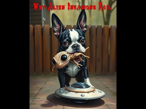 Boston Terrier Destroys Alien Invader