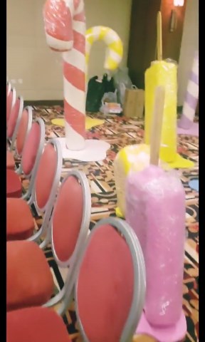 Giant Candy Cane Prop, Handmade Sweet Theme Backdrop Decoration - Etsy