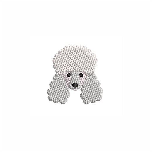 Poodle Face Mini Machine Embroidery Digital Files Instant Download - Etsy