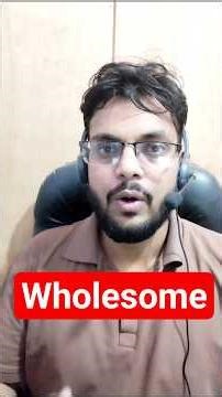 Wholesome (meaning and examples) #spokenenglish #advancedvocabulary #advancedenglish