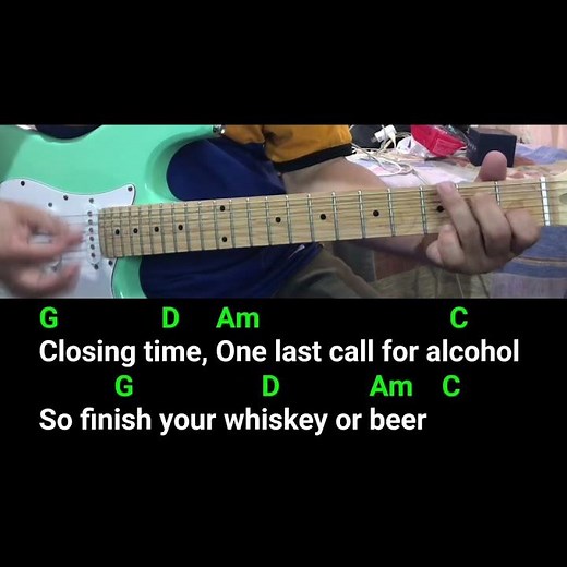 Closing Time (Semisonic) guitar chords and lyrics