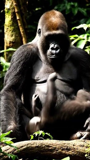 Cutest Gorilla Hug Ever Caught On Camera!