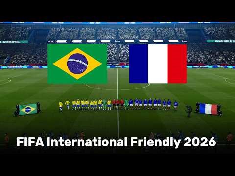Brazil vs France - Fifa World Cup International Friendlies 2026 - Full match - Simulation Football