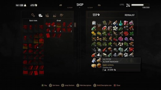 where to find saltpeter in the witcher 3