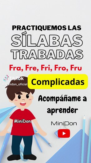 Practica con Silabas Trabadas con Fr: Aprende a Leer y Escribir