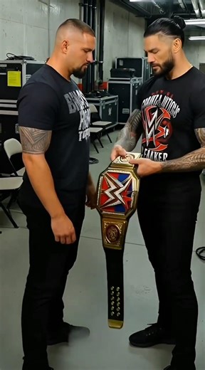 OMG 😳 #romanreigns Give Wwe Championship Belt to BRON BREAKER