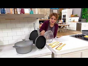 Cook's Essentials Elite Cast-Iron 5-pc Cookware Set w/ Utensils on QVC